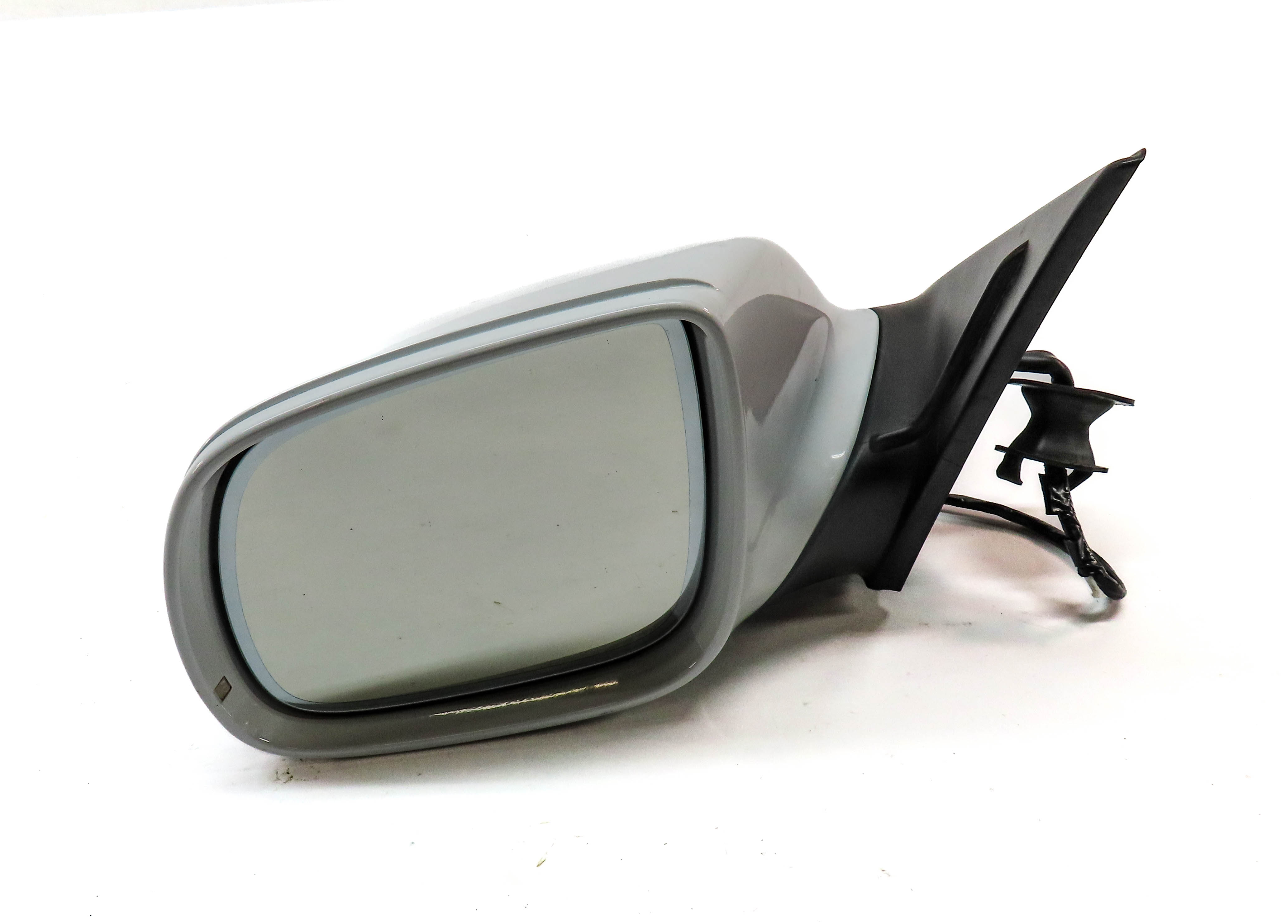 09-14 AUDI Q5 (8R) LEFT P-FOLD HEAT AUTODIM MEMORY DOOR MIRROR w/ LIGHT (White) — exact item pictured